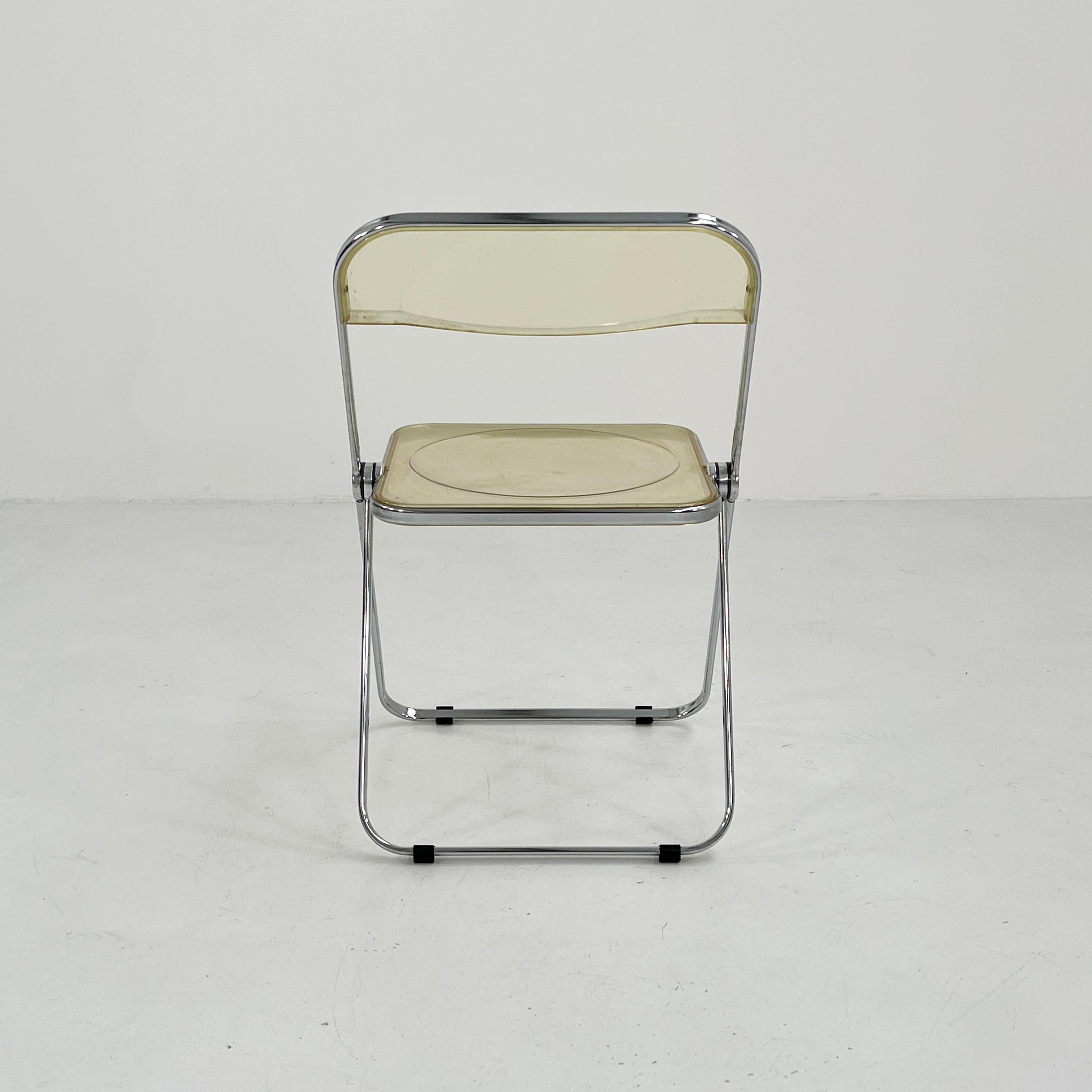 Metal Plia Folding Chair by Giancarlo Piretti for Anonima Castelli, 1960s