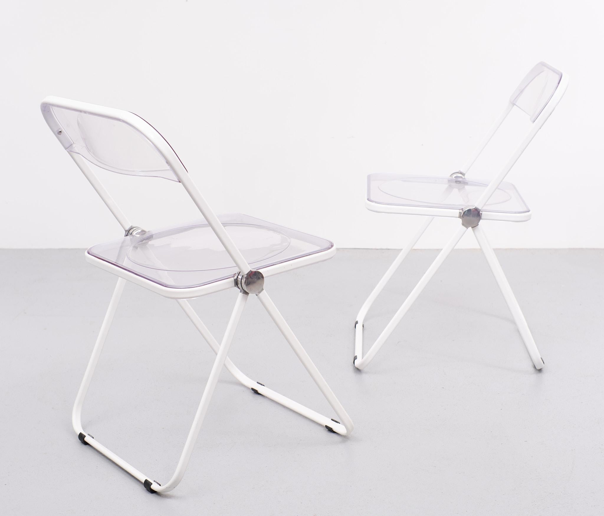 Plastic Plia Folding Chair Castelli, 1970s, Italy 