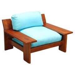 Plinio Armchair Oak, Italy, 1980s Plinio Armchair Oak, Italy, 1980s