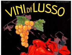 Italienisches Vintage-Poster, Vini di Lusso, Wein, Vini di Lusso 1922