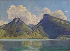 Vintage Lake landscape