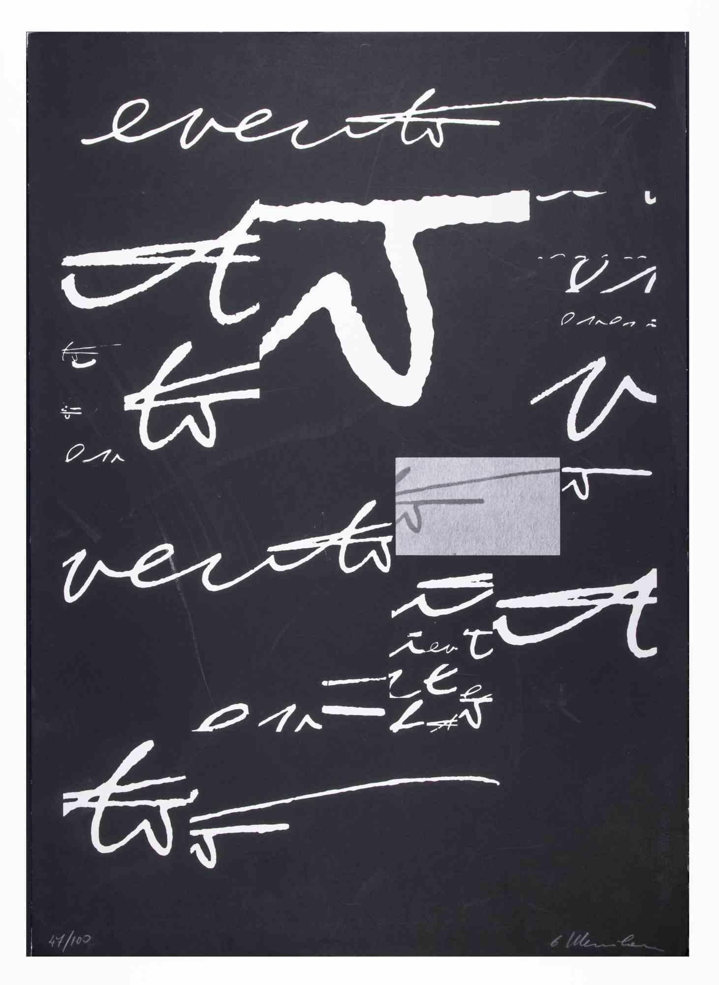 Abstract Composition is an Original Screen Print realized by Plinio Mesciulam in 1973.

Very good condition on a black cardboard.

Hand-signed and numbered by the artist on the lower margin.

Limite edition n.47 of 100 copies, editor " La nuova