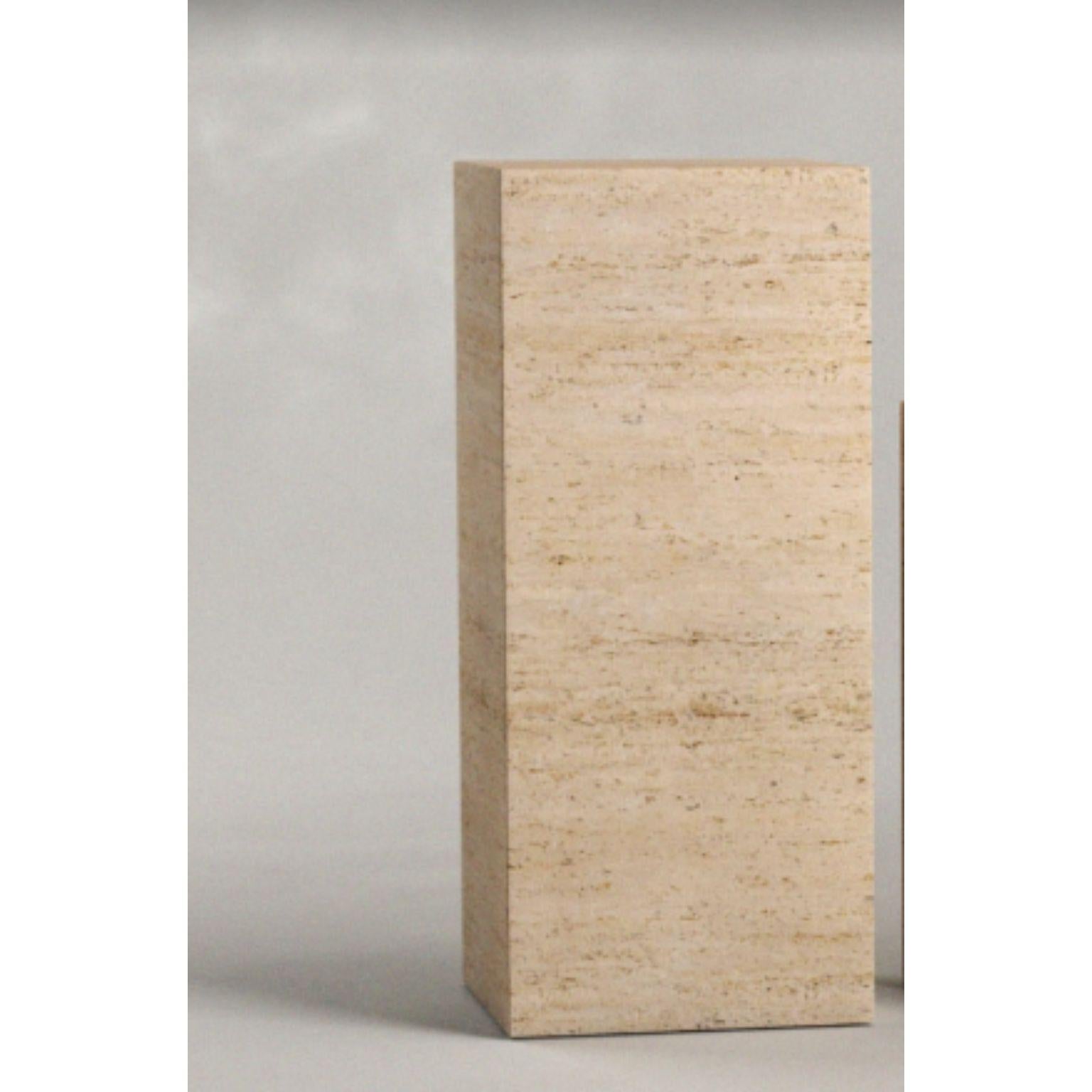 Contemporary Plinth 50 Side Table by Siete Studio