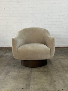 Plinth Base Barrel Lounge Chair