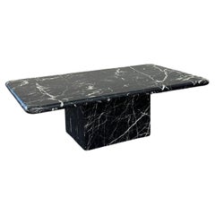 Vintage Plinth Base Marble Coffee Table