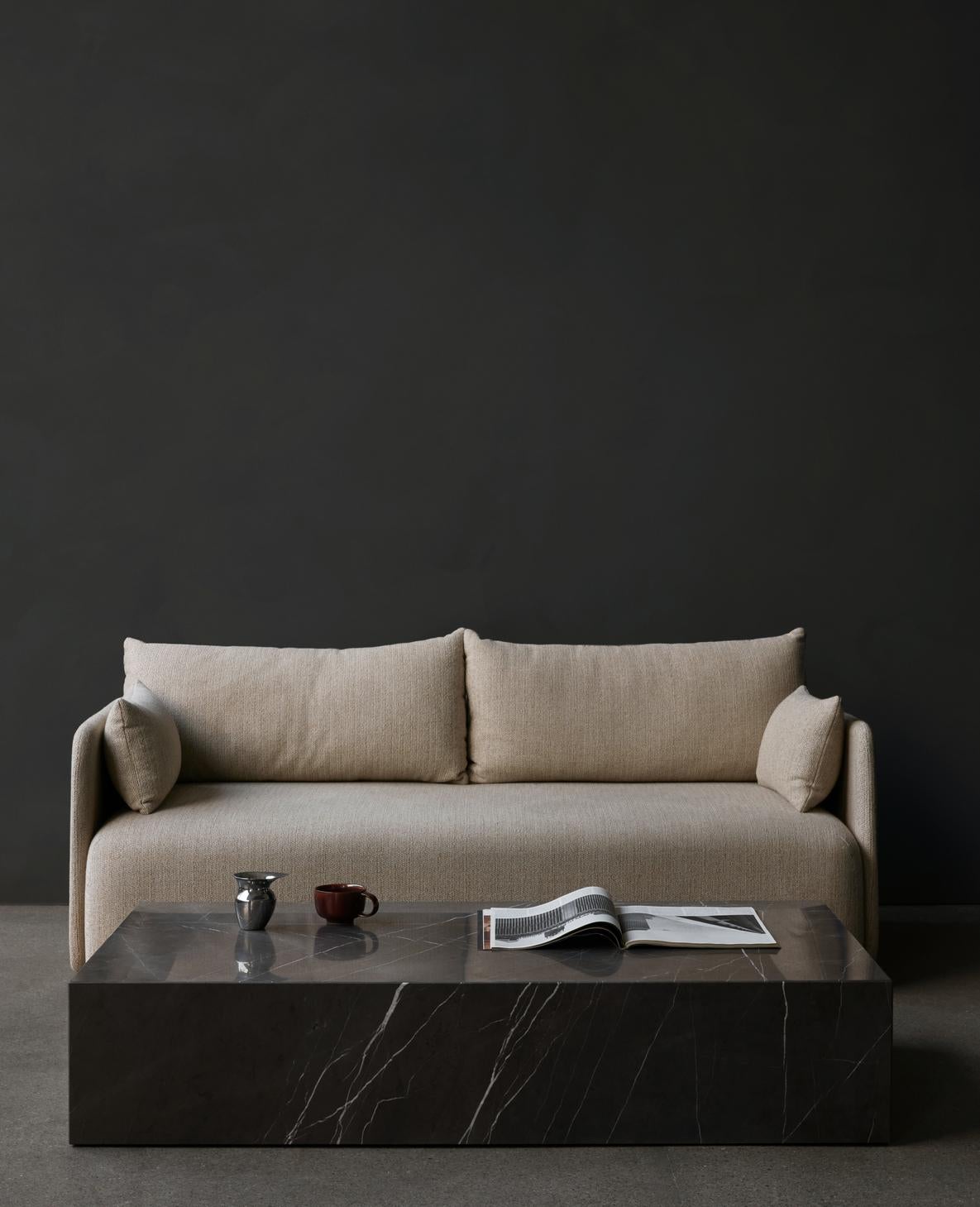 A supersized version of the classic Plinth Low podium, the Plinth Grand is a monumental and multifunctional design. Designed by Norm Architects and offered in four marble types with unique veining as well as Kunis Breccia stone, each piece is