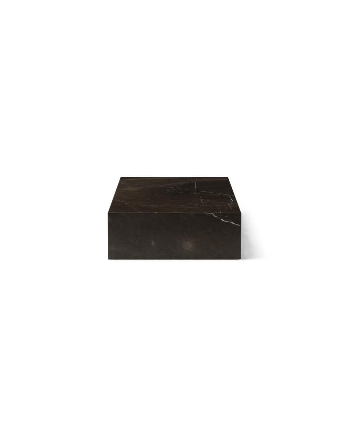 Plinth Grand Lounge Table in Grey, Brown Kendzo Marble, Norm Architects for Audo In New Condition For Sale In Dubai, AE