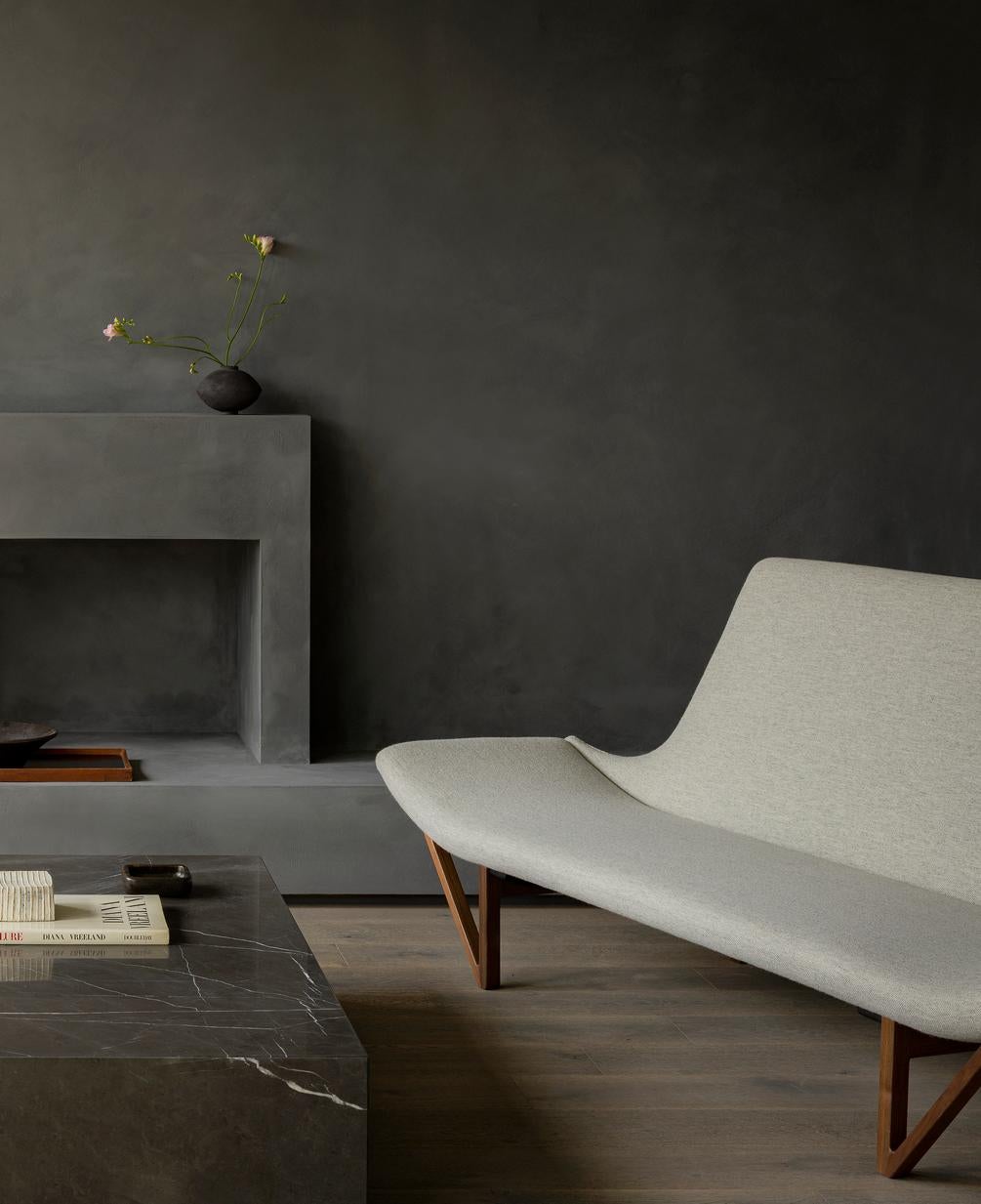 Plinth Grand Lounge Table in Grey, Brown Kendzo Marble, Norm Architects for Audo For Sale 3