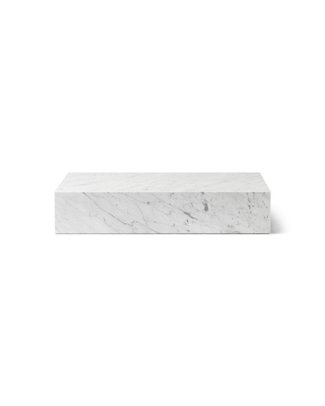 Chinese Plinth Grand Lounge Table in White, Carrara Marble, by Norm Architects for Audo For Sale
