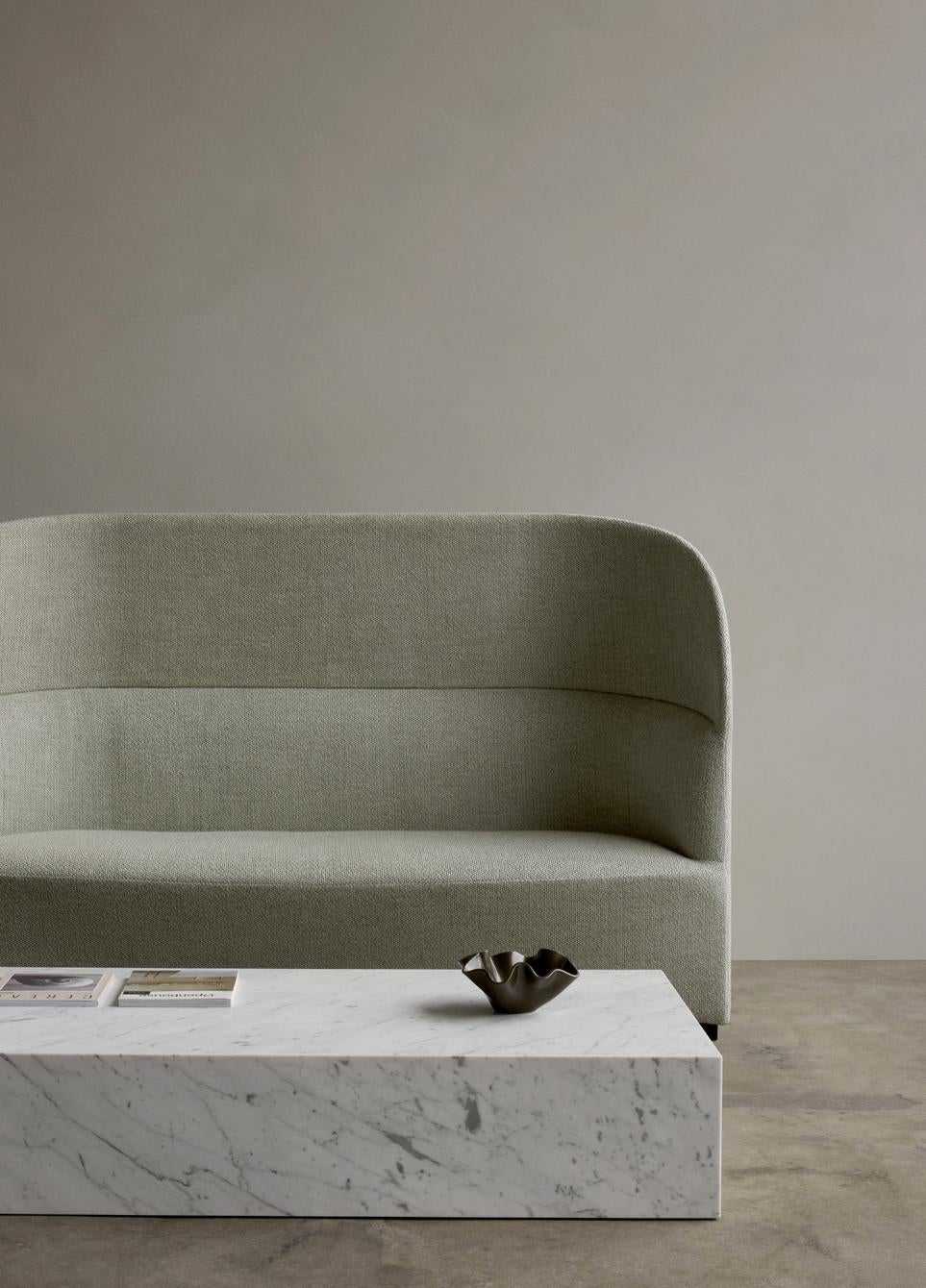 Contemporary Plinth Grand Lounge Table in White, Carrara Marble, by Norm Architects for Audo For Sale