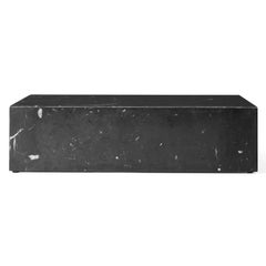 Plinth, Low, Black Marble
