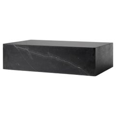 Plinth Low Lounge Table in Black/Nero Marquina Marble - Norm Architects for Audo