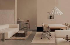 Plinth Low Lounge Table in Grey, Brown Kendzo Marble by Norm Architects for Audo
