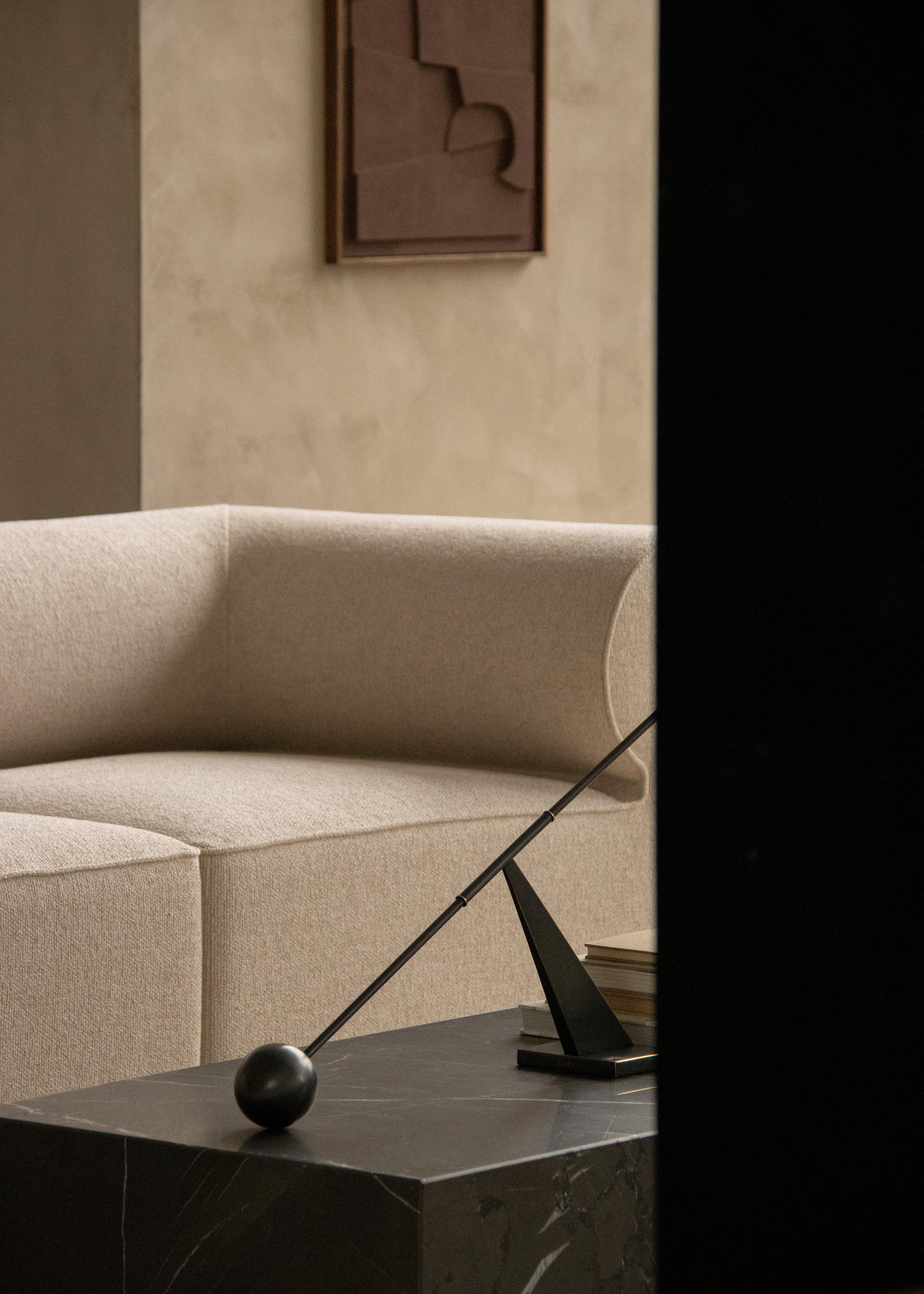 Plinth Low Lounge Table in Grey, Brown Kendzo Marble by Norm Architects for Audo In New Condition For Sale In Dubai, AE