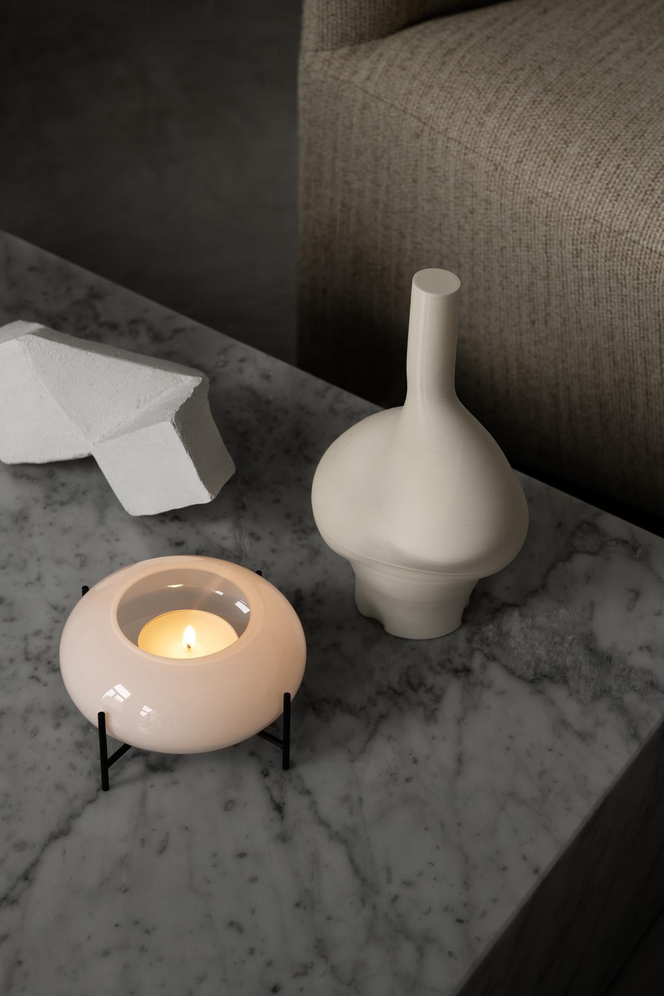 Plinth Low Lounge Table in White, Carrara Marble, by Norm Architects for Audo For Sale 8