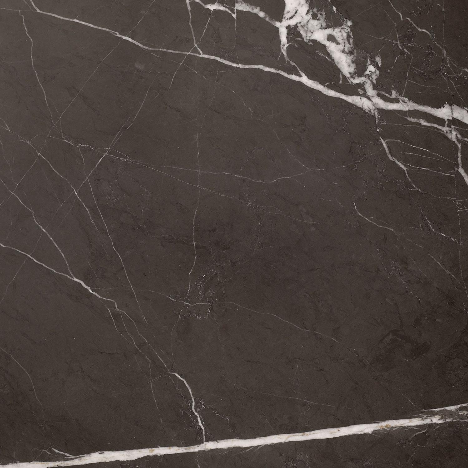 Contemporary Plinth, Tall, Grey Marble For Sale
