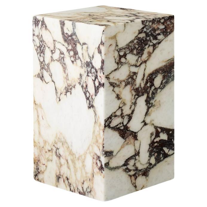 Table d'appoint plinthe, marbre rose Calacatta Viola par Norm Architects pour Audo