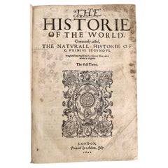 Antique Pliny, Gaius Secundus:  HISTORIE OF THE WORLD