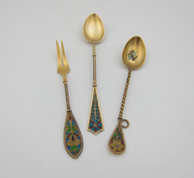 Enamel spoons antique deals