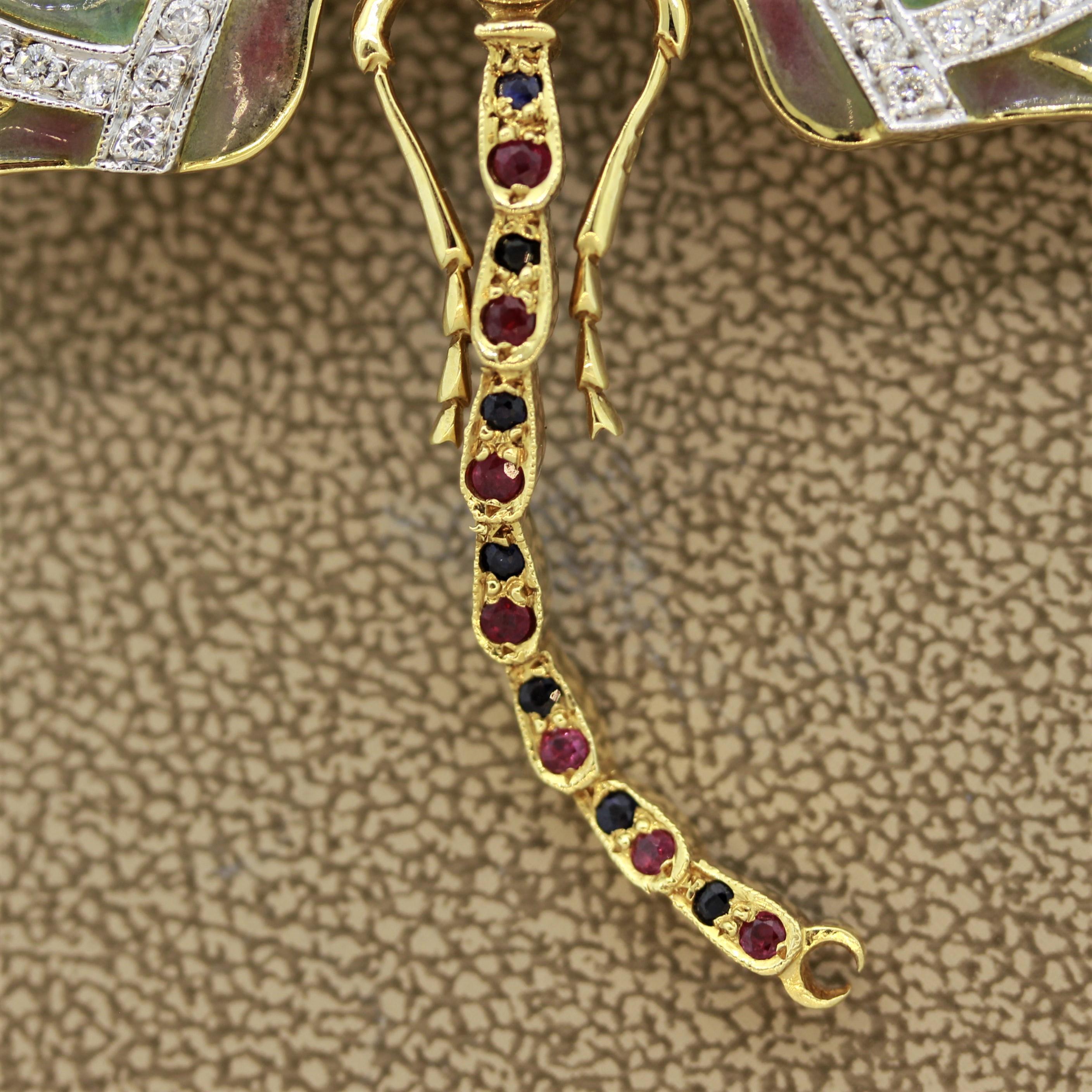 diamond dragonfly brooch