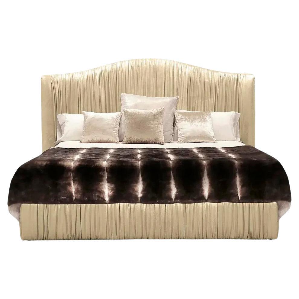 Plissé Bed Queen Size (In Stock) For Sale