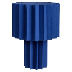 'Plissé Blue Edition' Pleated Textile Table Lamp by Folkform for Örsjö