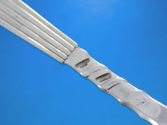 Plisse Pleated by E. Dragsted Service de couverts danois en argent sterling 40 pièces