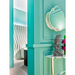 Plissé Room Divider in Powder-Coated Aluminum by altreforme
