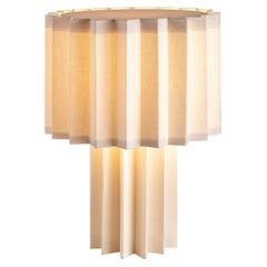 'Plissé White Edition' Pleated Textile Table Lamp by Folkform for Örsjö