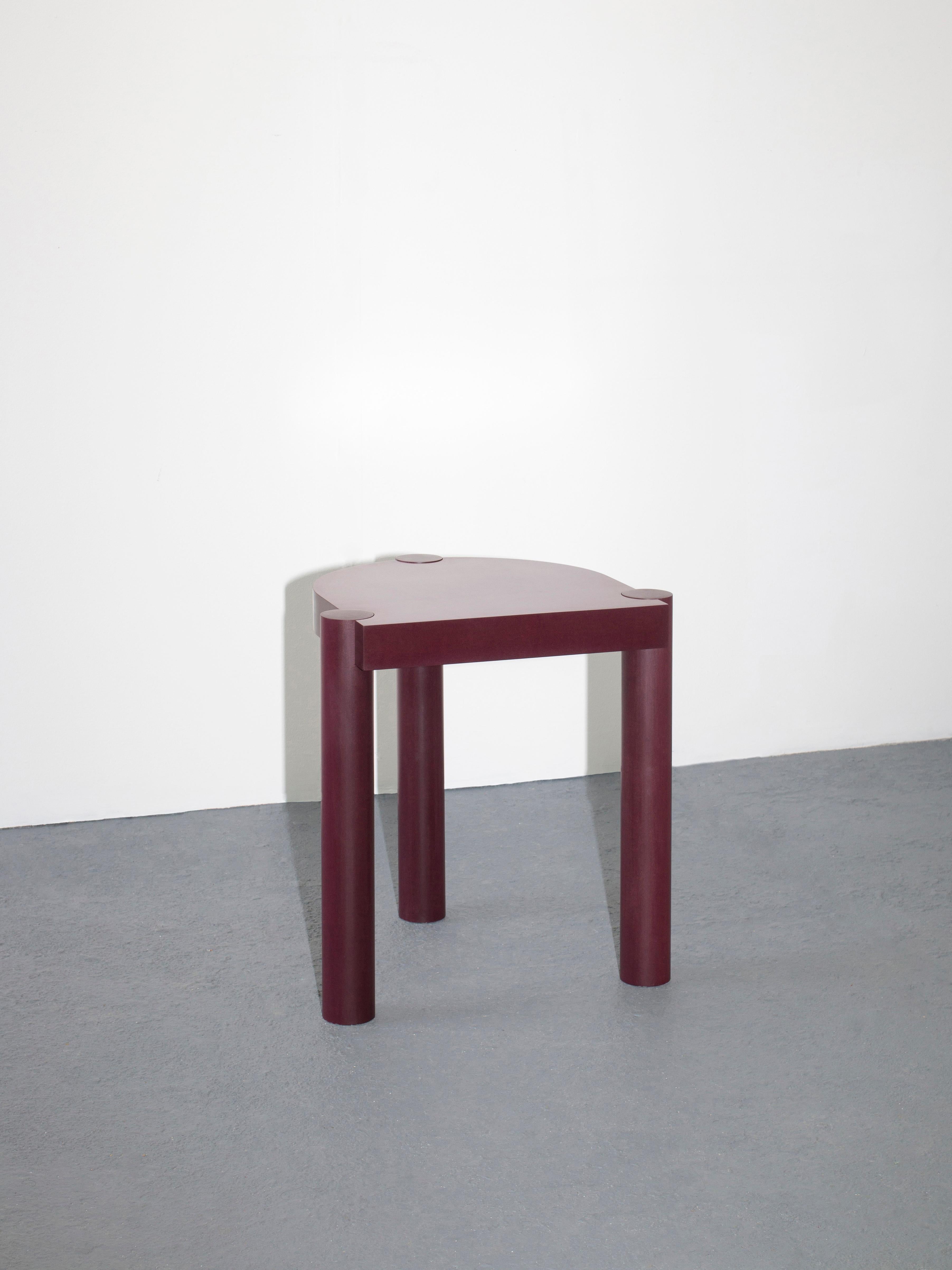 Plod is a new playful stool that looks to simplify and - at the same time - express its construction. The form of the seat assumes it can be used in a multitude of ways, including as a combined arrangement to create a side or coffee table. The