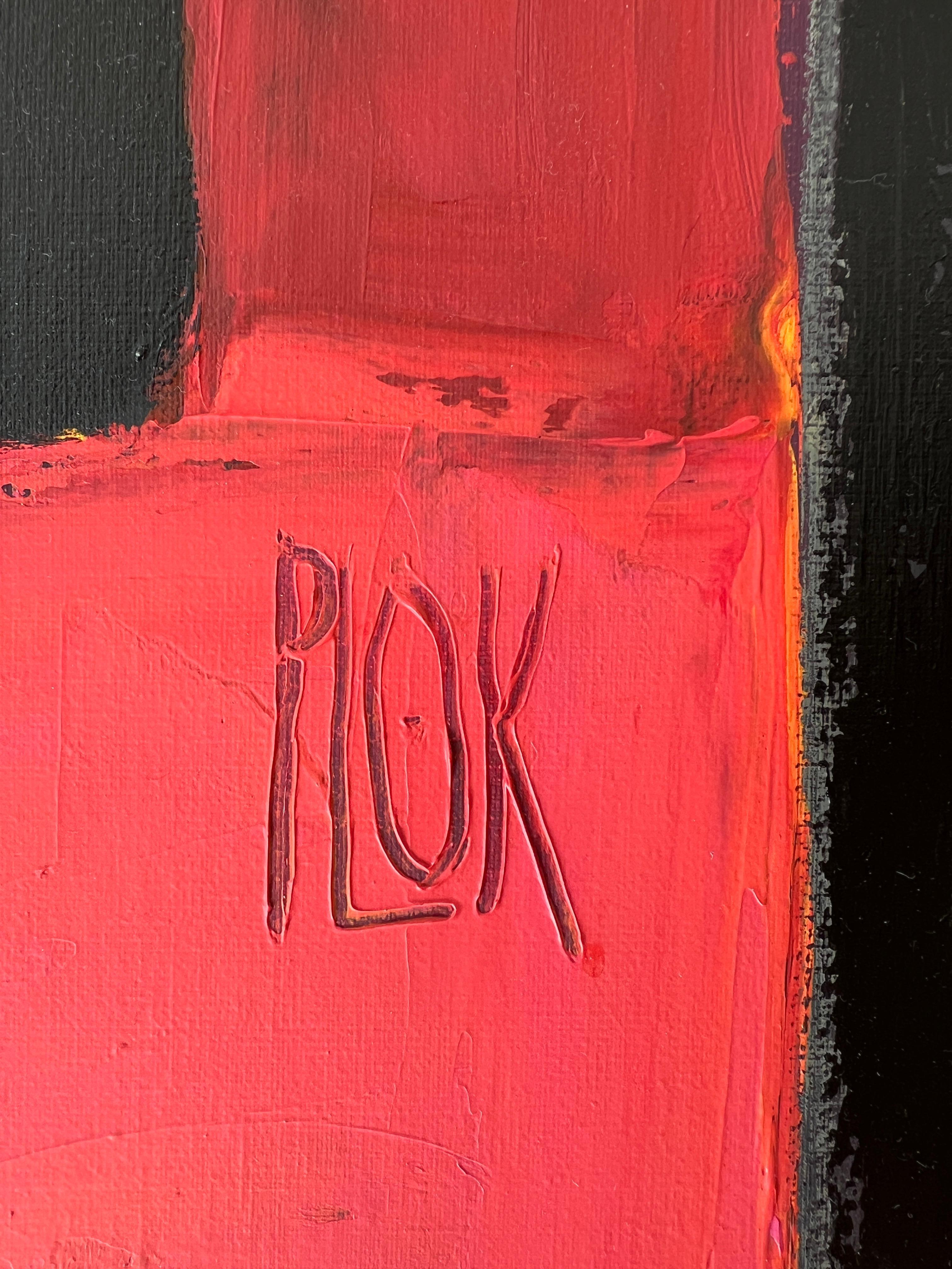 Stilleben mit Birnen (Rot), Still-Life Painting, von Plok