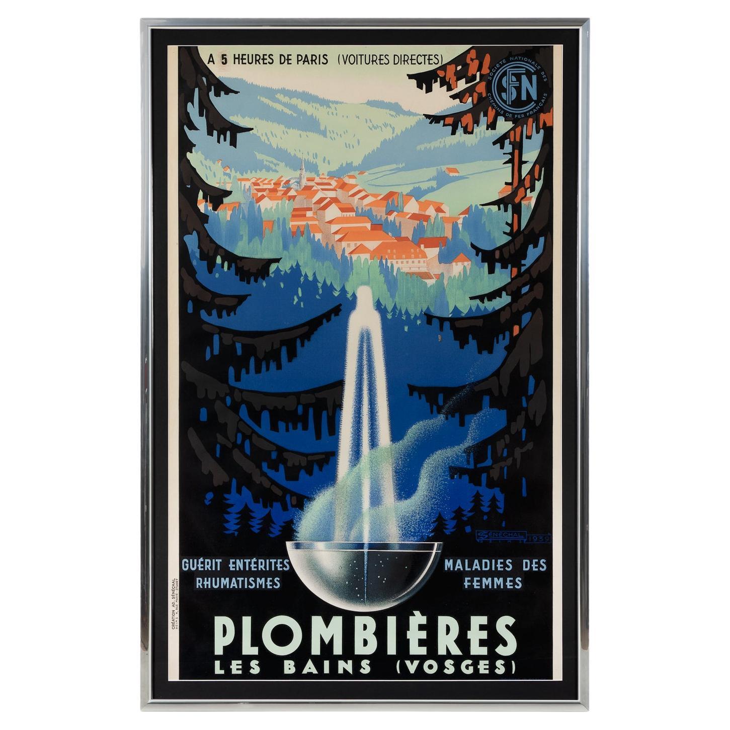 Affiche vintage Plombieres Les Bains