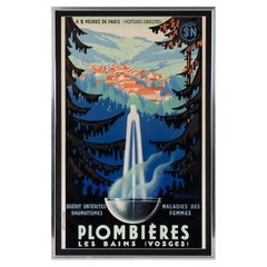 Plombieres Les Bains Vintage Poster