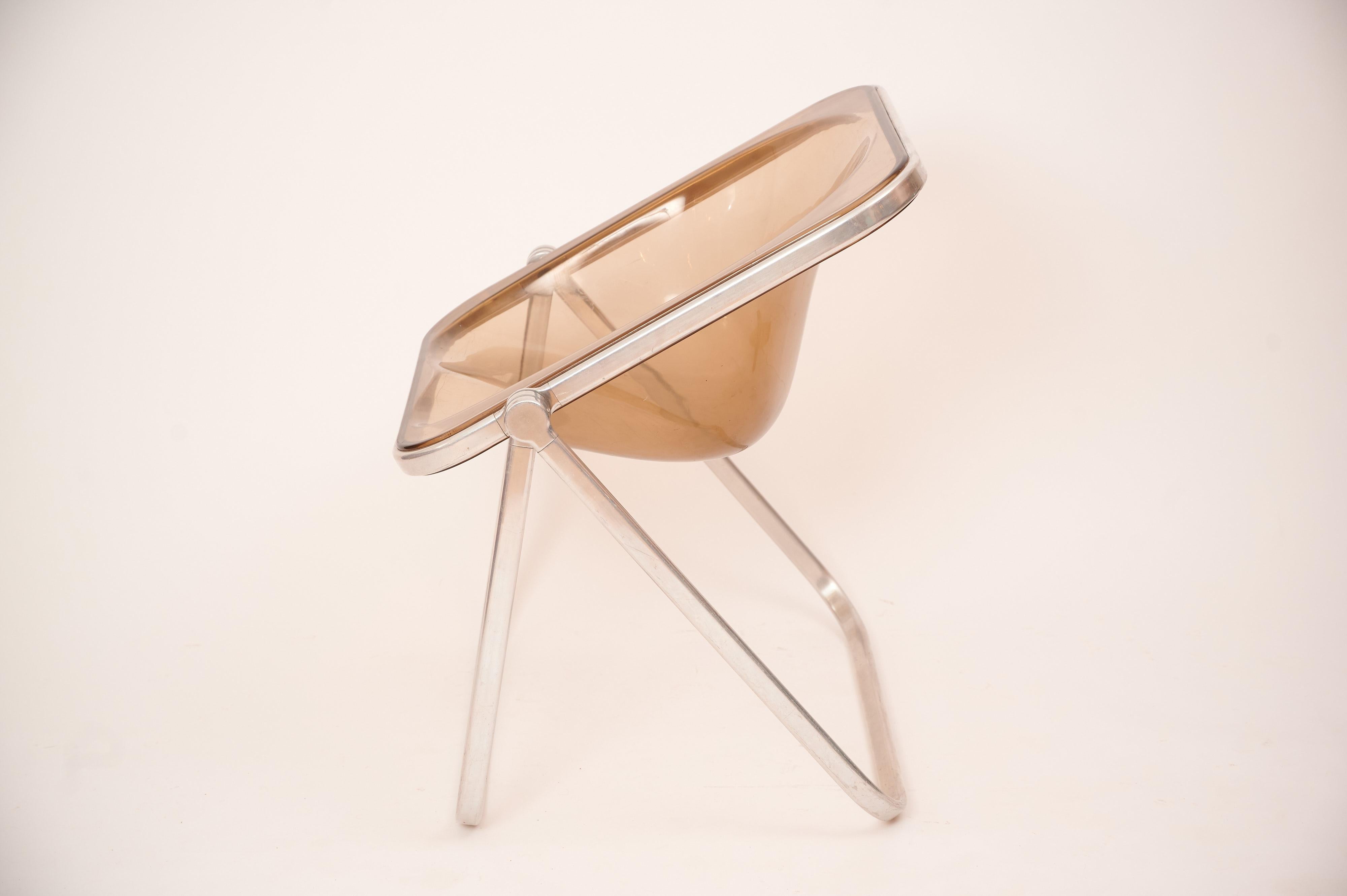 Plona Chairs in Beige Smoked Lucite 4