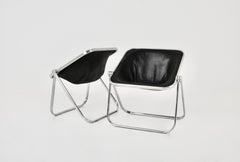 Plona Desk Chair by Giancarlo Piretti for Anonima Castelli 1970s, set of 2