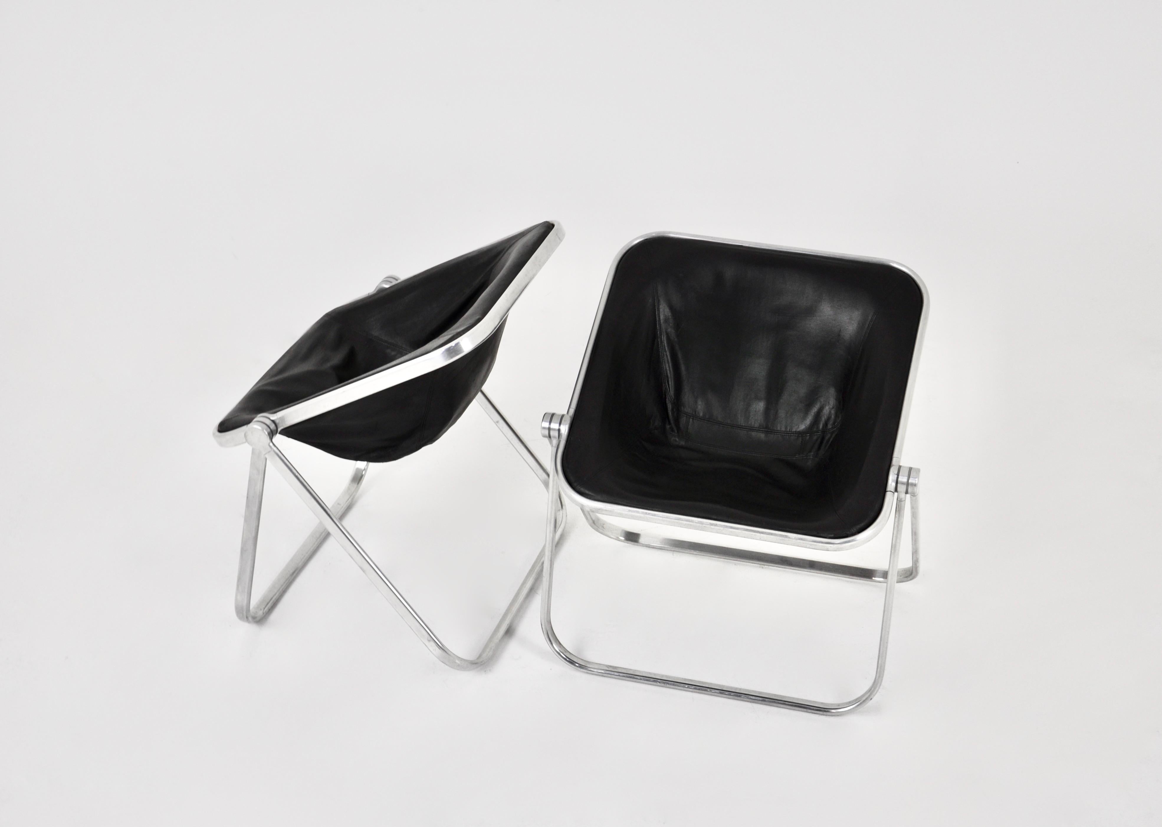 Mid-Century Modern Plona Desk Chair by Giancarlo Piretti for Anonima Castelli 1970s, set of 2 For Sale