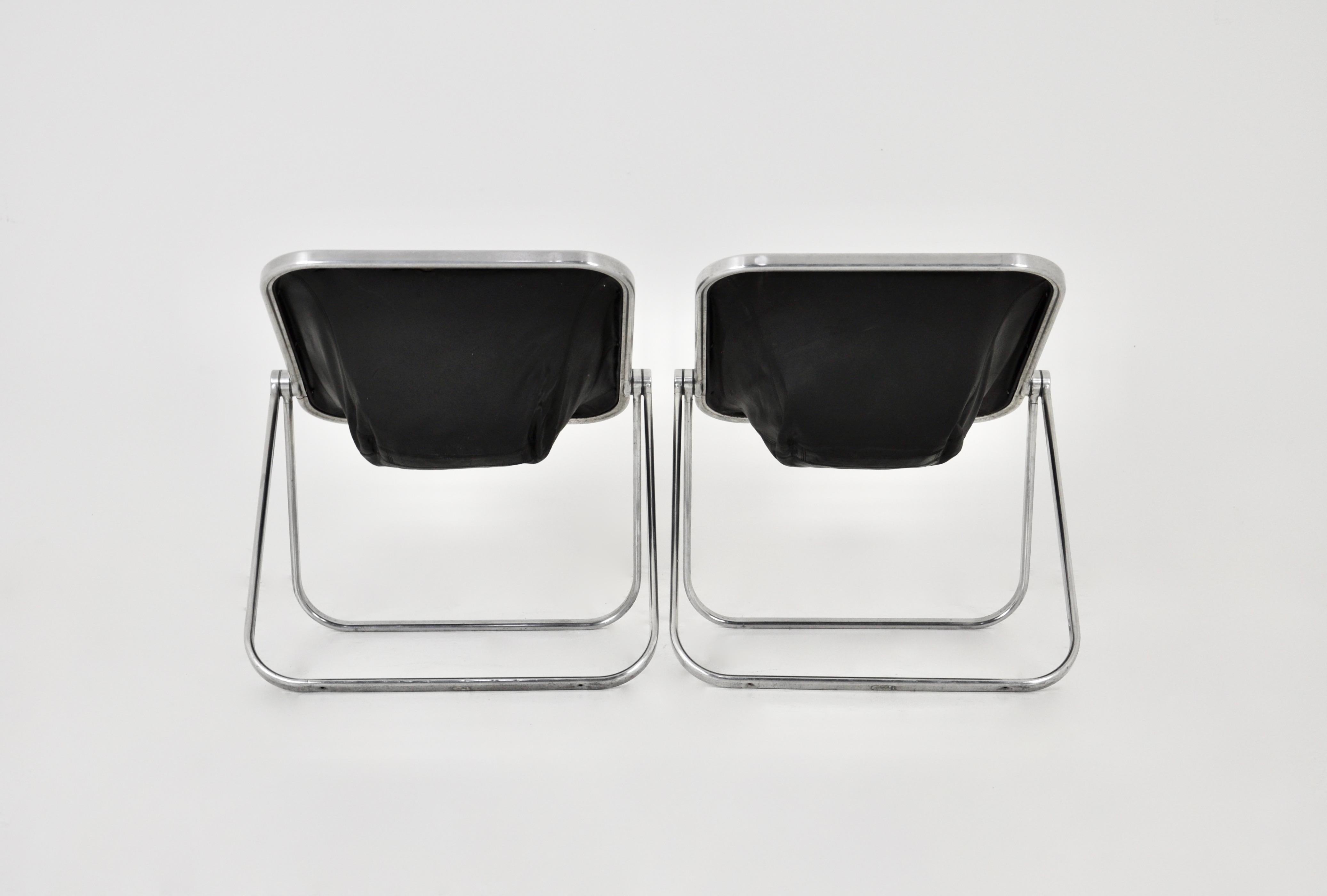 Late 20th Century Plona Desk Chair by Giancarlo Piretti for Anonima Castelli 1970s, set of 2 For Sale