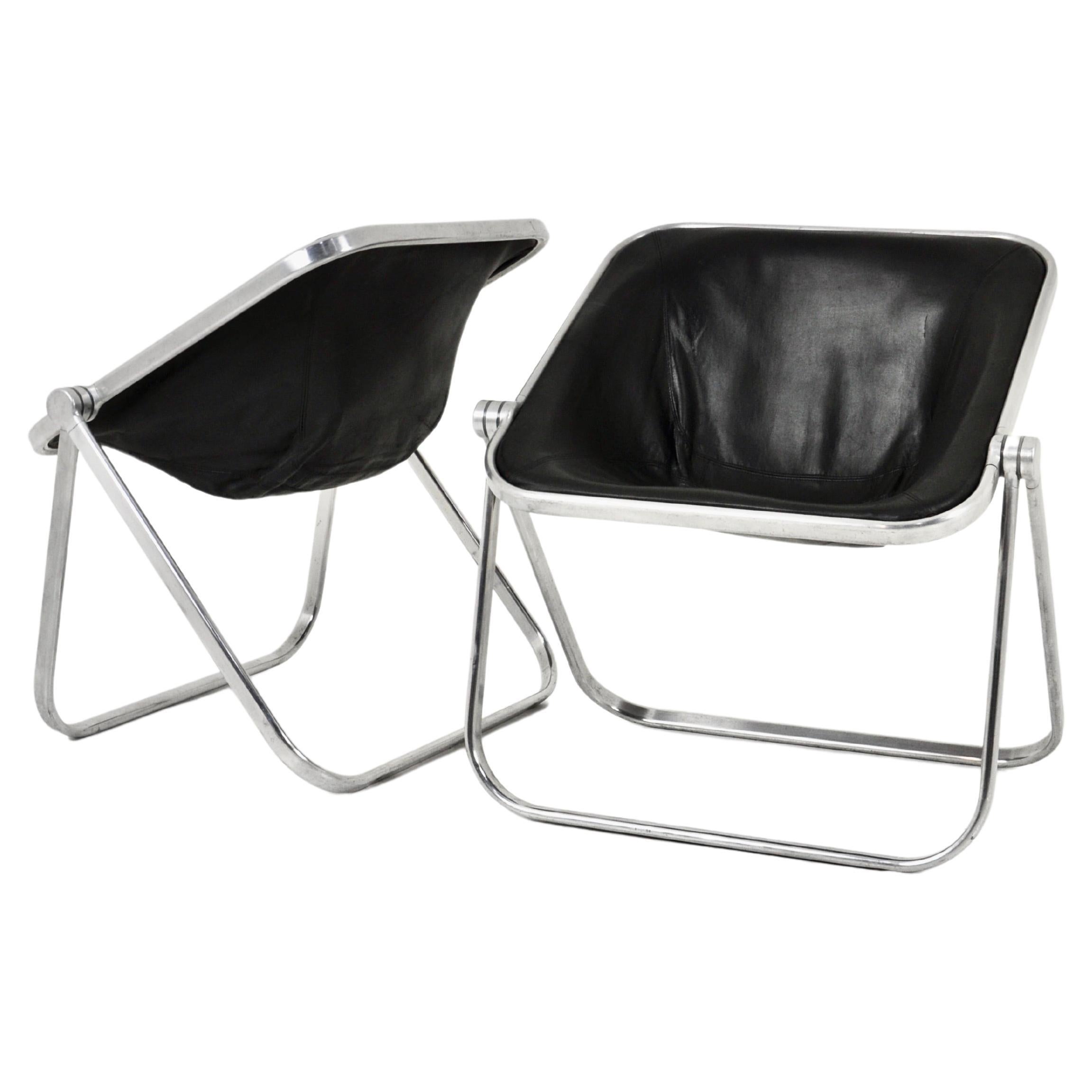 Plona Desk Chair by Giancarlo Piretti for Anonima Castelli 1970s, set of 2 For Sale