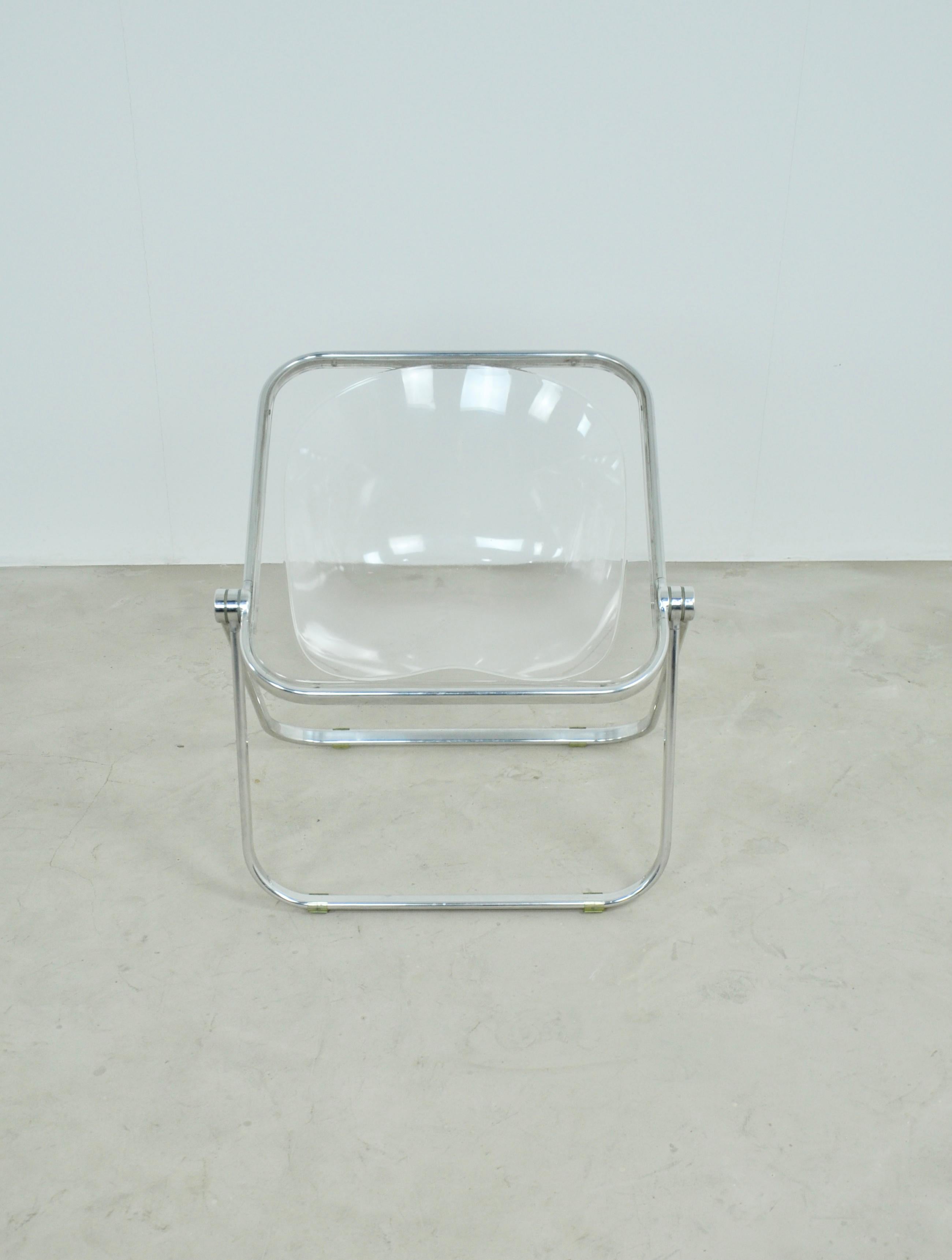 Late 20th Century Plona Desk Chair by Giancarlo Piretti for Castelli, 1970s