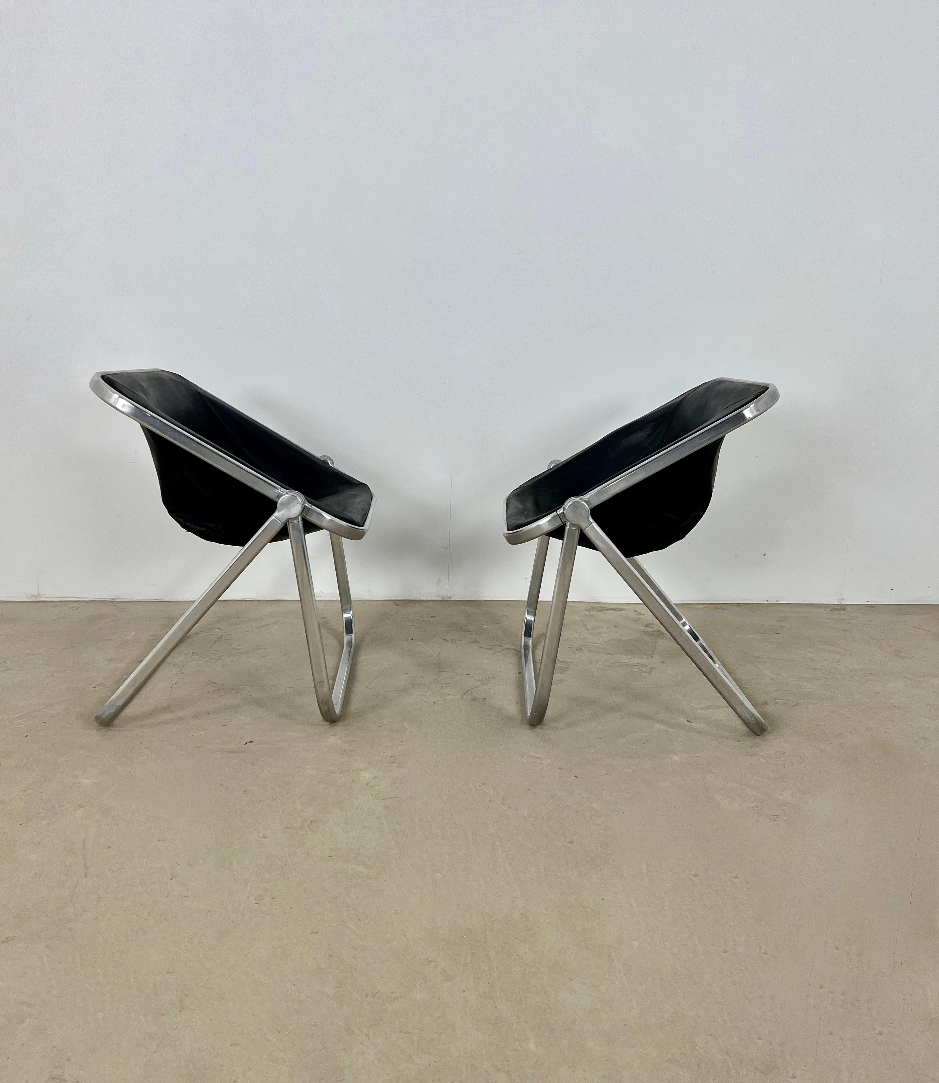 Metal Plona Desk Chair by Giancarlo Piretti for Castelli 1970S