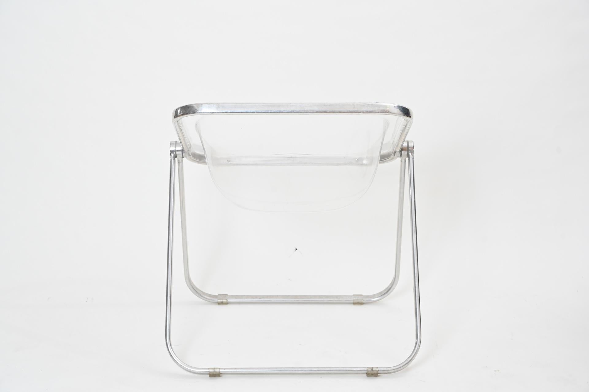 Plona Folding Chairs in Clear Lucite by Castelli, circa 1970 1