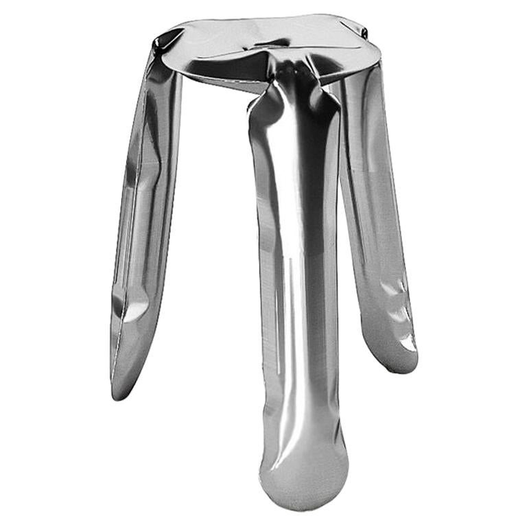 Plopp Kitchen Polished Stainless Steel Seating by Zieta For Sale