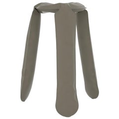 Sgabello da cucina Plopp in acciaio grigio beige di Zieta