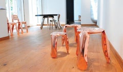 Plopp Mini Polished Copper Seating by Zieta