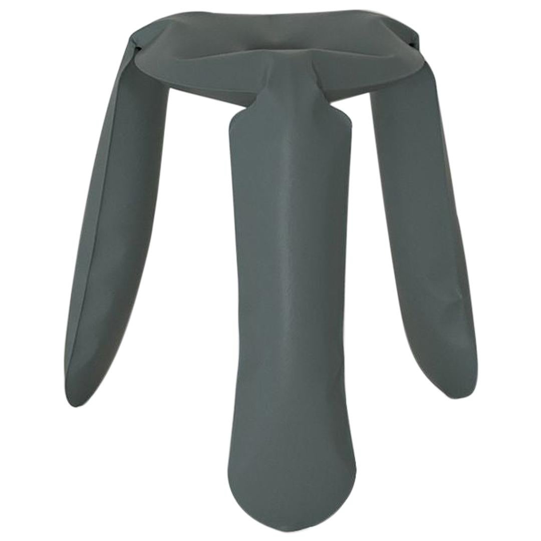 Plopp Standard Sitzmöbel aus poliertem blau-grau lackiertem Aluminium von Zieta