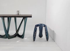 Plopp Standard Polished Cosmic Blue Seating by Zieta