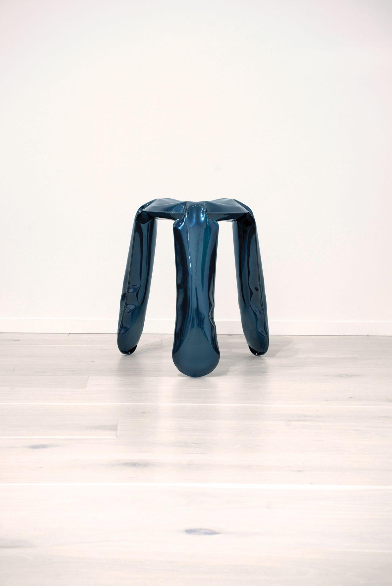 Plopp Standard Polished Cosmic Blue Seating by Zieta In New Condition For Sale In Beverly Hills, CA