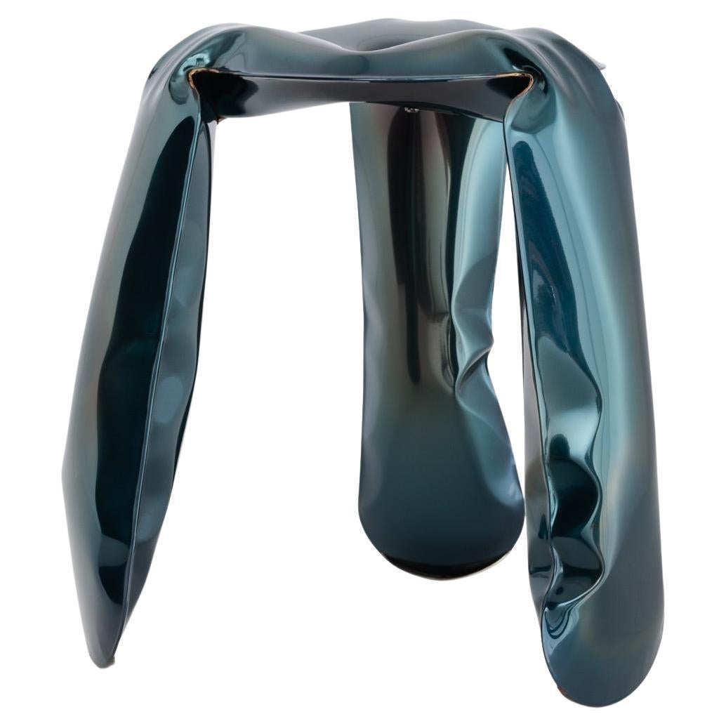 Plopp Standard poliertes, kosmisches blaues Sitzmöbel von Zieta