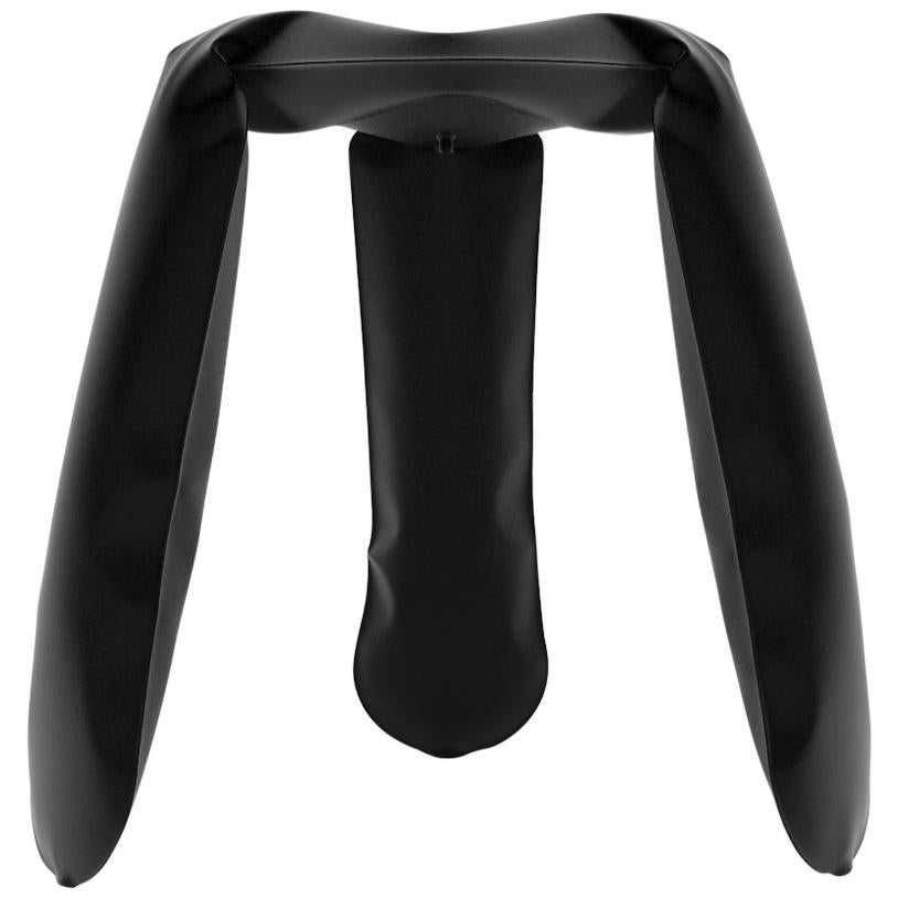 Plopp Standard Stool in Black Aluminium by Zieta