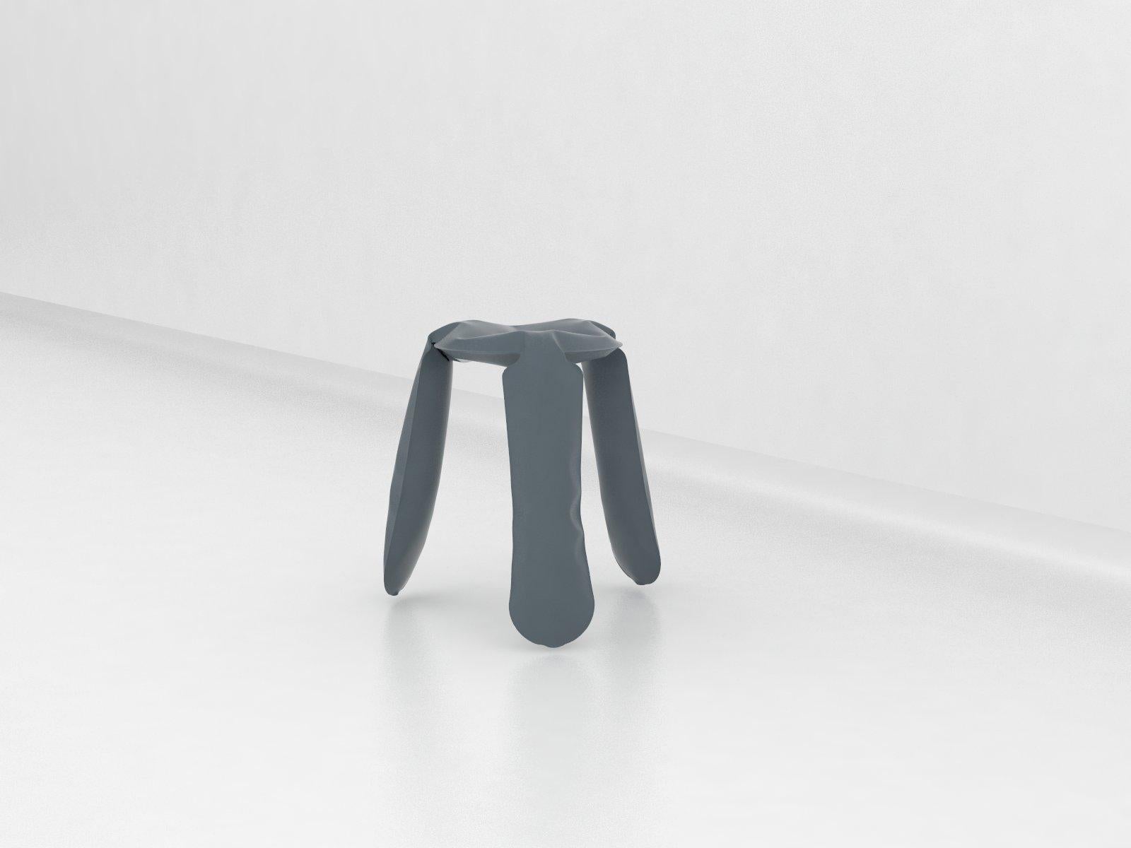 Plopp stool is an icon and a bestseller of Zieta Prozessdesign. The unique, toy-looking and playful shape of Plopp is an effect of an innovative forming method FIDU. FIDU technology means that two ultra-thin steel sheets are welded together around
